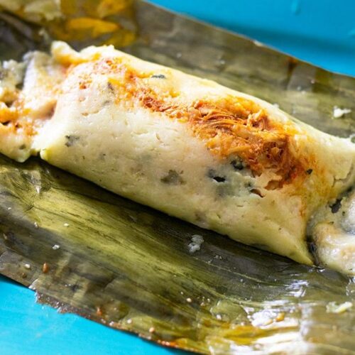 Tamales Wrapped in Banana Leaves