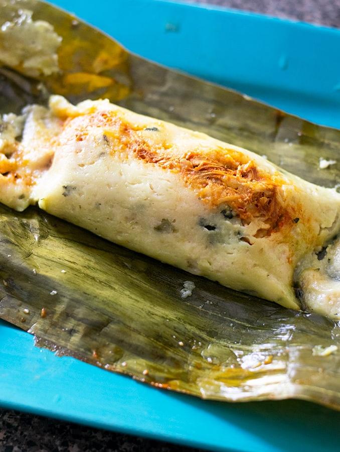 Tamales Wrapped in Banana Leaves