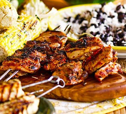  The charred marks on this chicken are a sign of true grilling mastery.