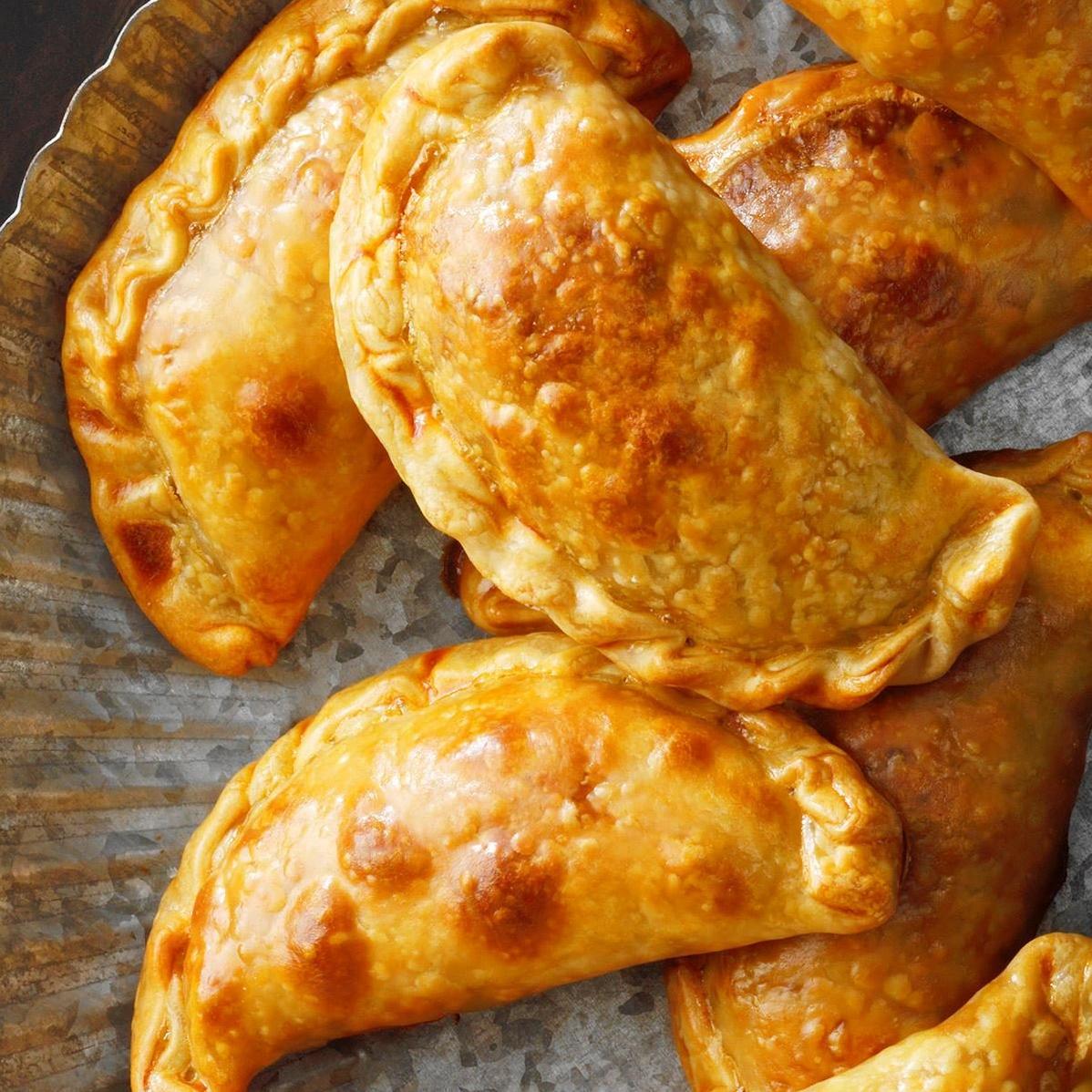  The empanadas are crispy on the outside, and juicy on the inside.