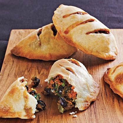  The flaky crust of these empanadas perfectly complements the smooth sweet potato filling.