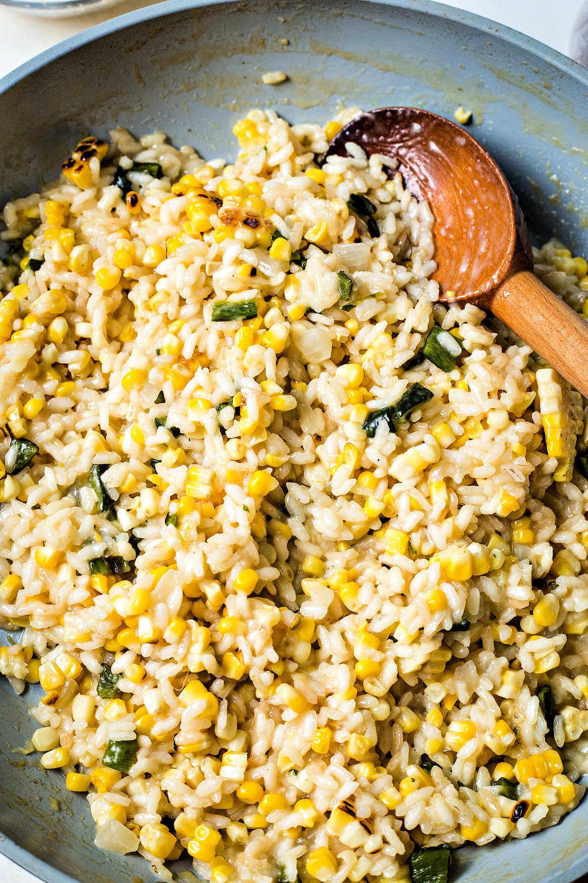 The perfect balance of spices mixed with earthy poblano peppers makes this rice dish truly special.