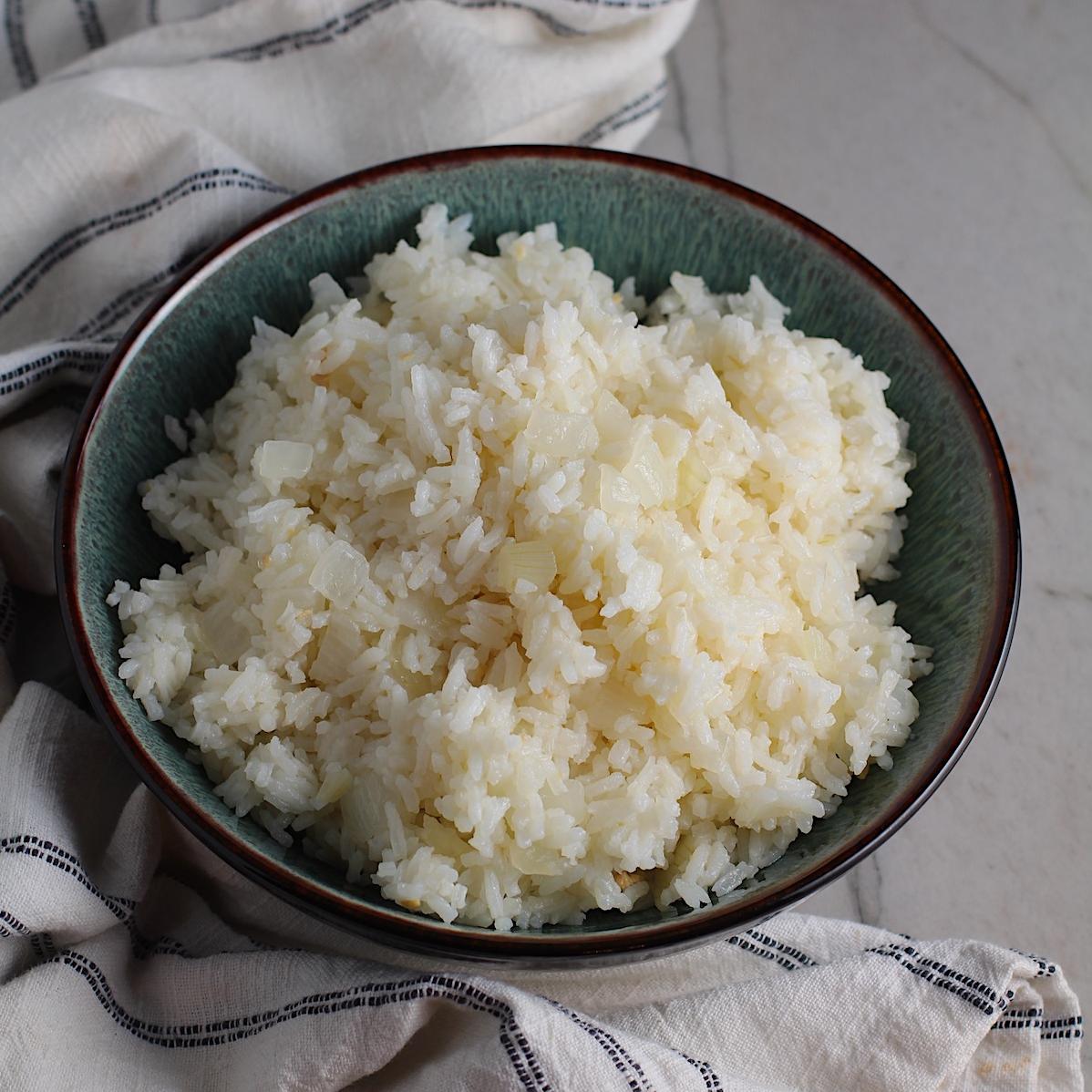  The perfect companion to any protein, this Brazilian garlic rice is a must-try.