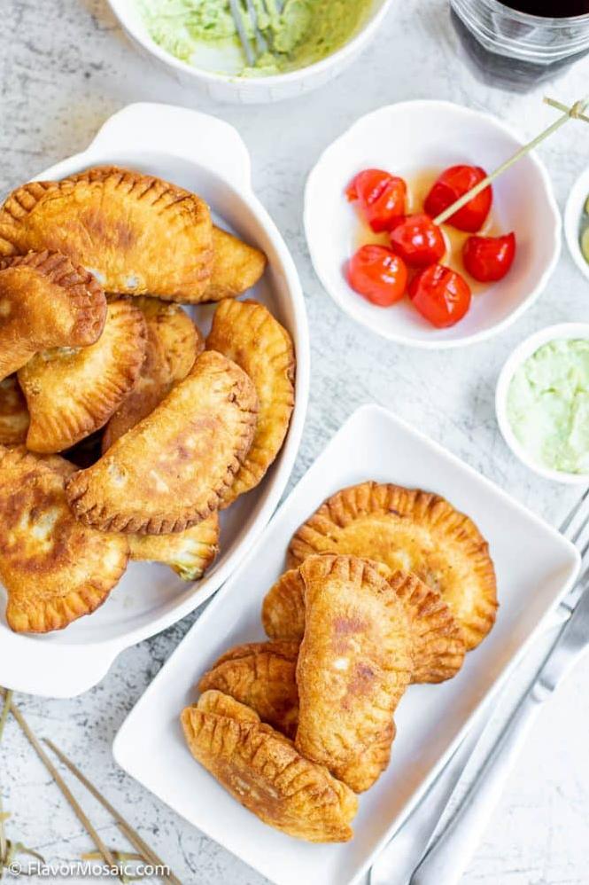  The perfect handheld snack for any occasion, these empanadas are both hearty and delicious.