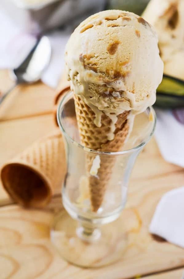  The smooth and velvety texture of this ice cream is simply irresistible.