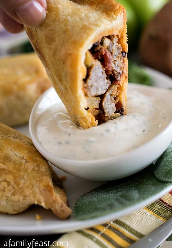  The spices in the sausage filling give these empanadas a burst of flavor.