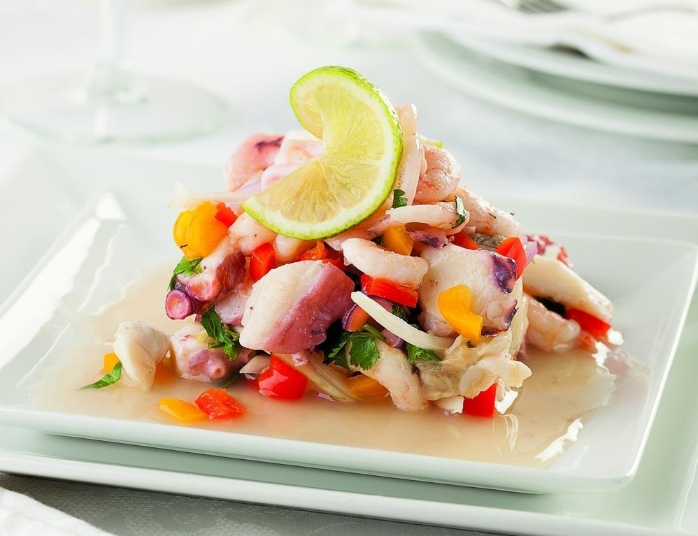  The tangy lime juice in this Ceviche Mixto marinade will leave your taste buds tingling with joy.