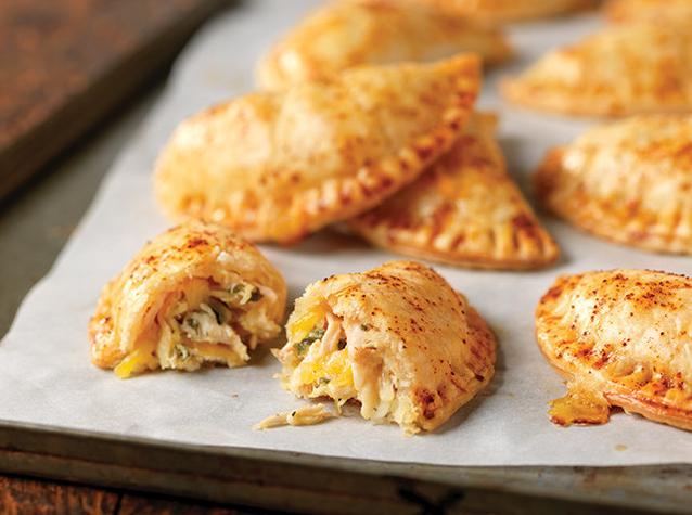  These empanadas are so cheesy and delicious, you won't be able to resist grabbing another one.