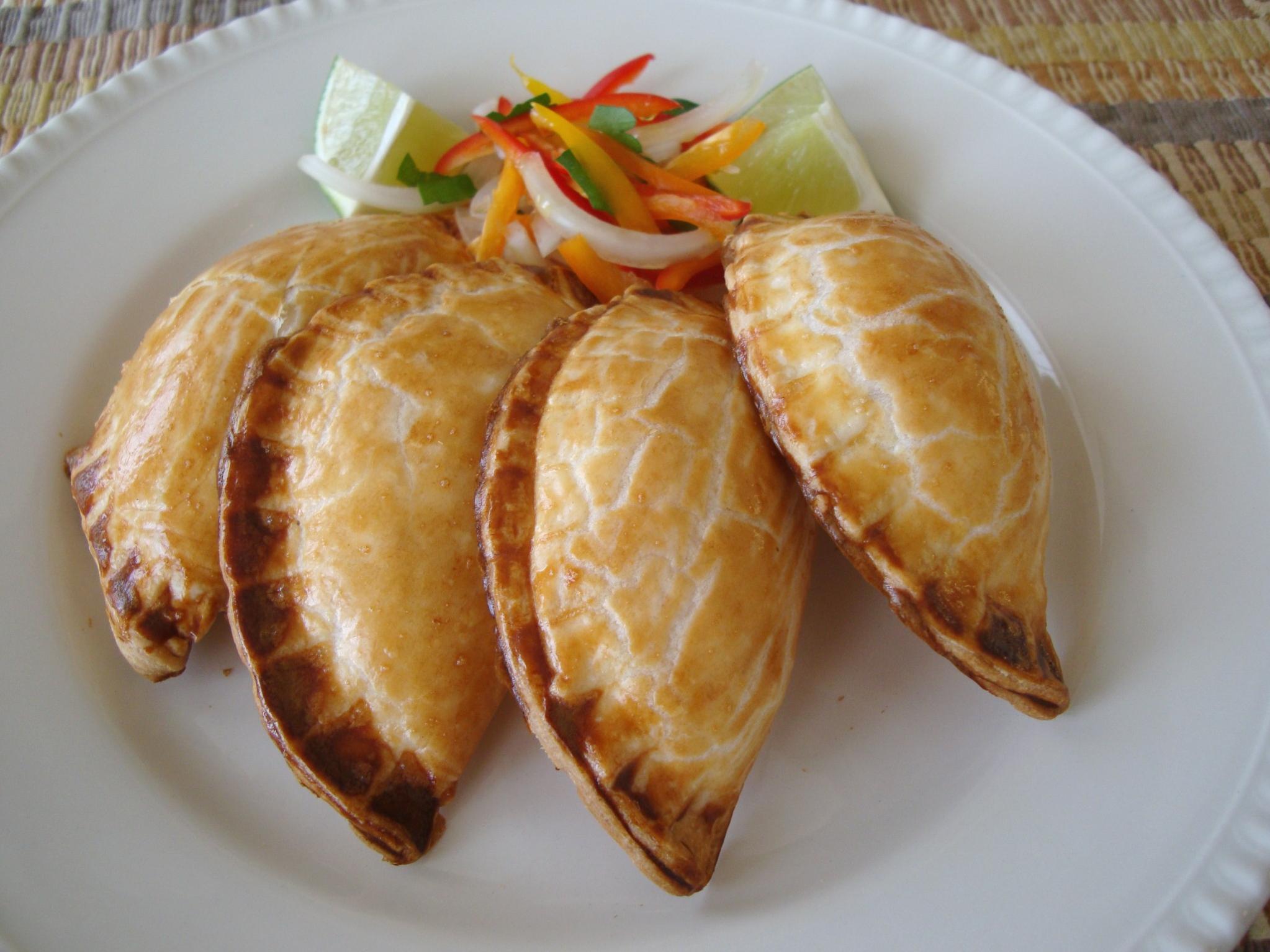  These empanadas are the perfect blend of savory goodness and crispy, buttery crust.