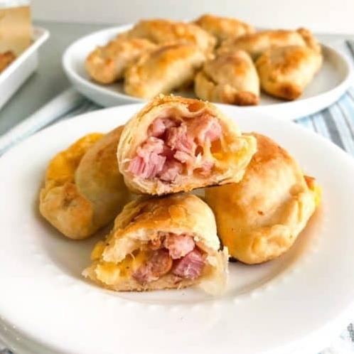  These ham and cheese empanadas are the perfect hand-held comfort food to snack on!