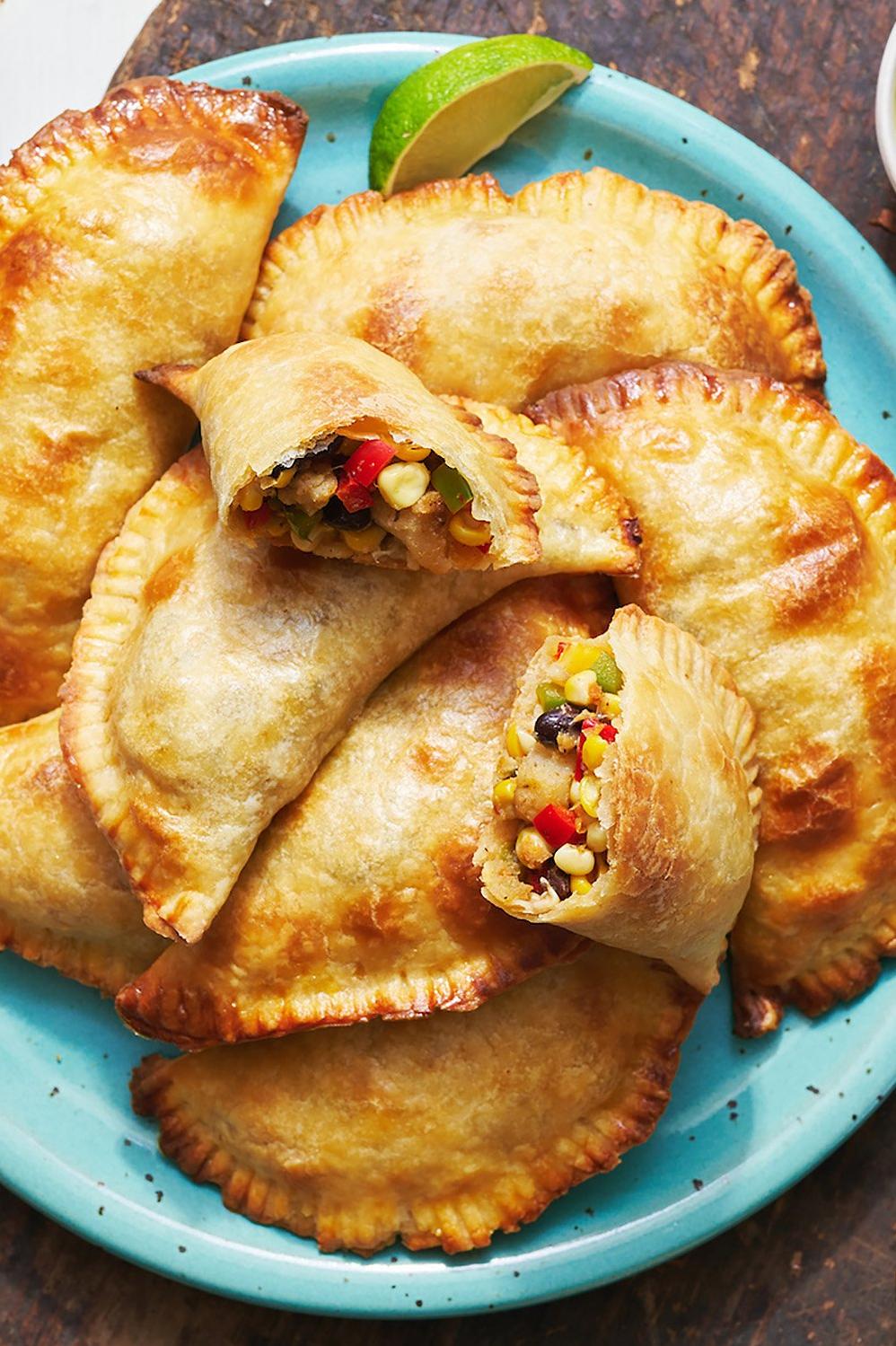  These vegetable empanadas pair perfectly with our tangy homemade tomato sauce.