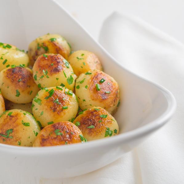  These warm and perfectly seasoned potato bites will be the hit of the party.