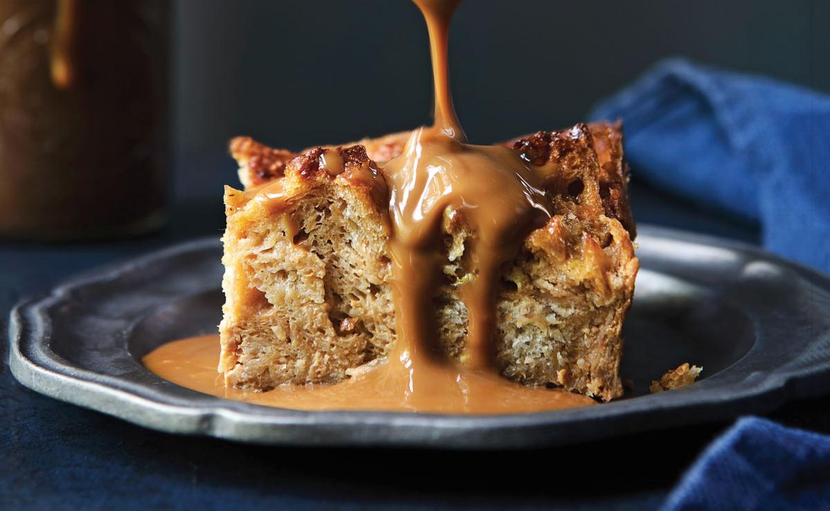  This bread pudding is made with dulce de leche, the perfect guilty pleasure.