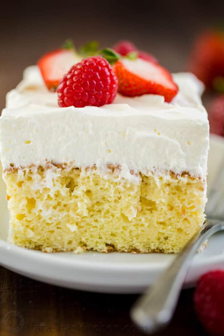  This cake is tres delicious and tres leches all in one.