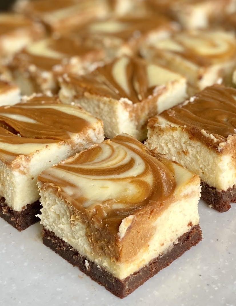  Warning: these Dulce De Leche Cheesecake Squares are addictively delicious.