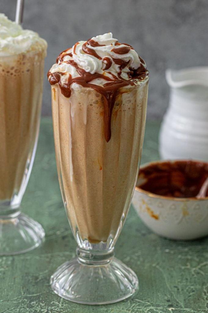  Whether you're a fan of iced coffee or milkshakes, this drink will perfectly blend the best of both worlds.