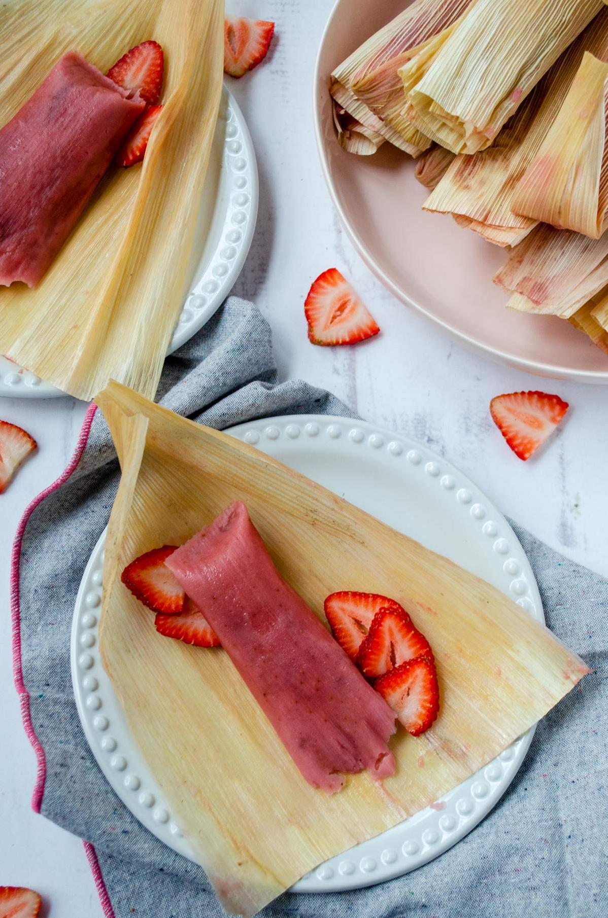  Who said tamales can't be dessert? These Tamales De Fresa prove them wrong! 🍰